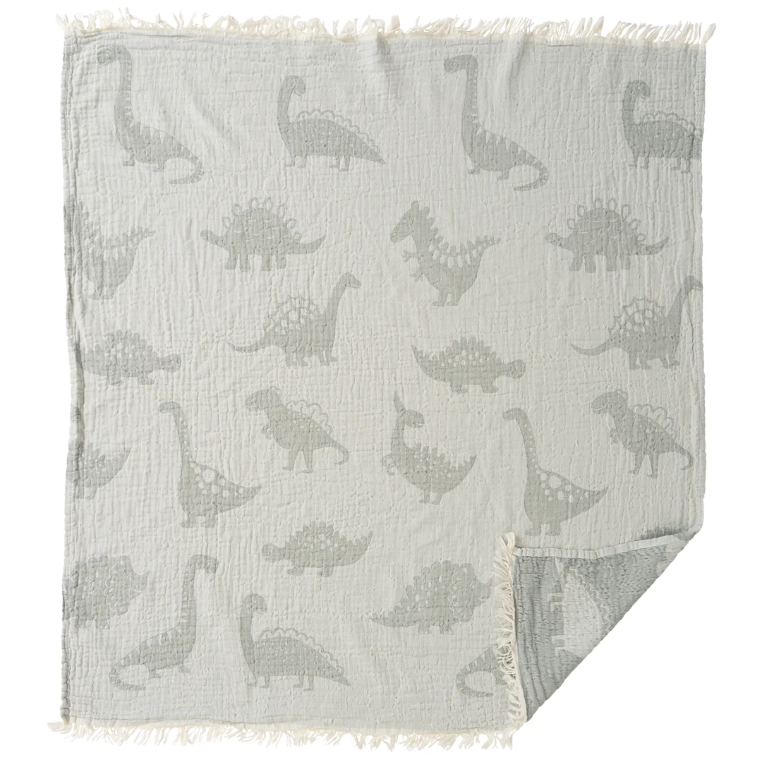 Cotton Animal Baby Blanket in 3 Colours