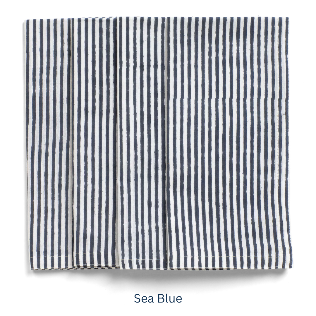 Stripe Napkin Set of 4 in 14 colours