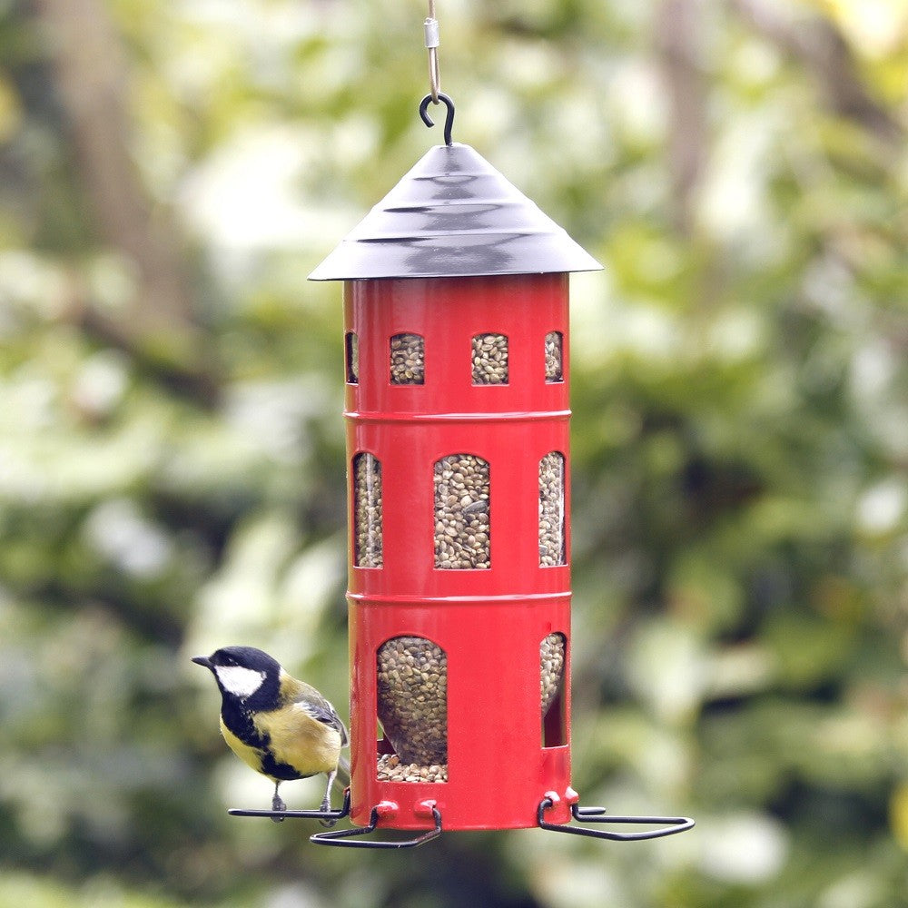 Seed and Suet Ball Feeders in Red or Green