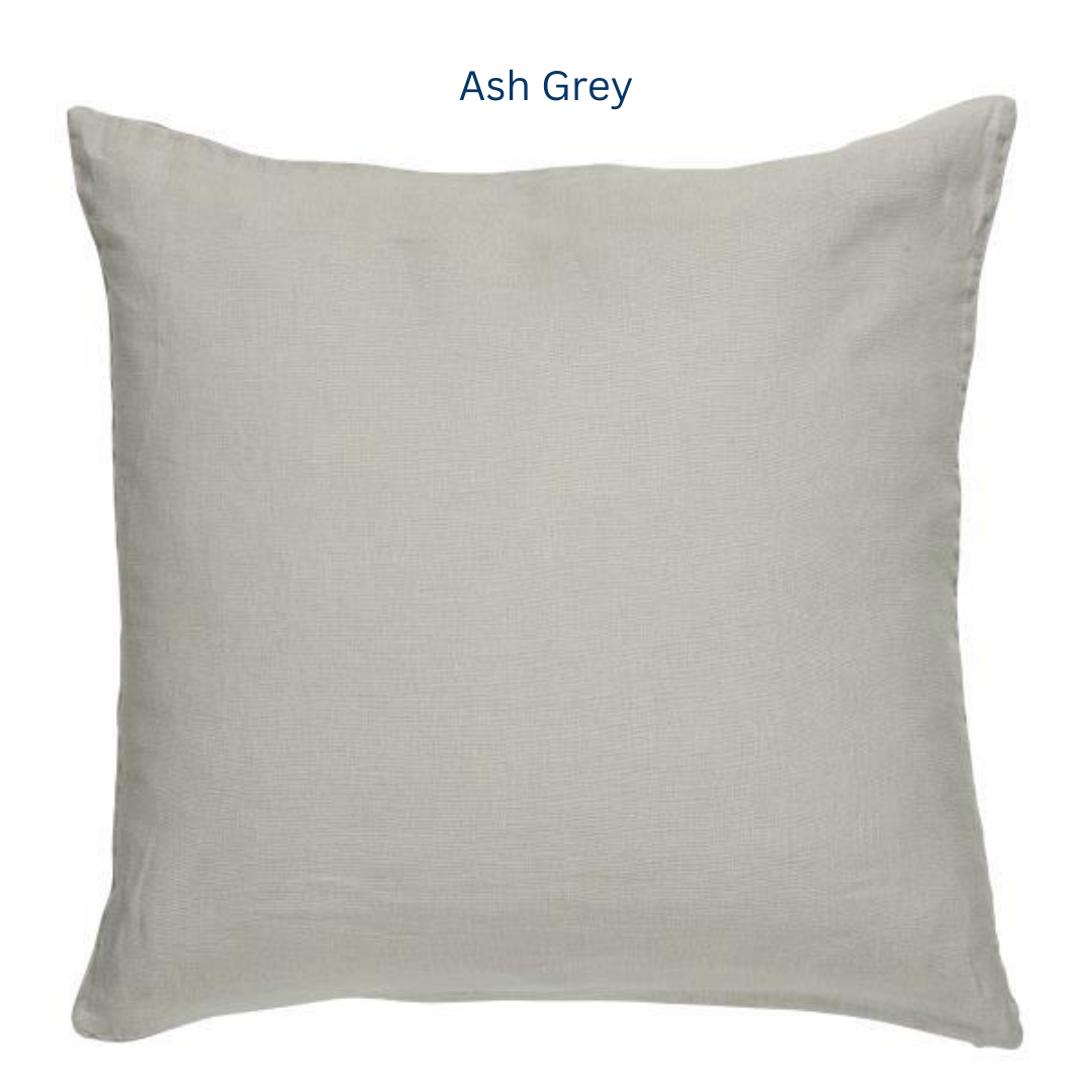 Stone Washed Linen Cushion 50 x 50cm in 10 colours