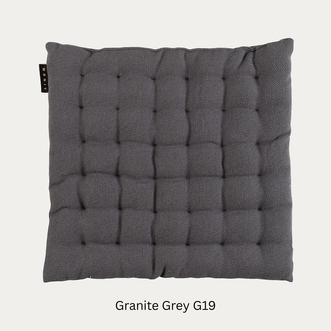 Pepper Seat Cushion 40 x 40cm in 15 colours