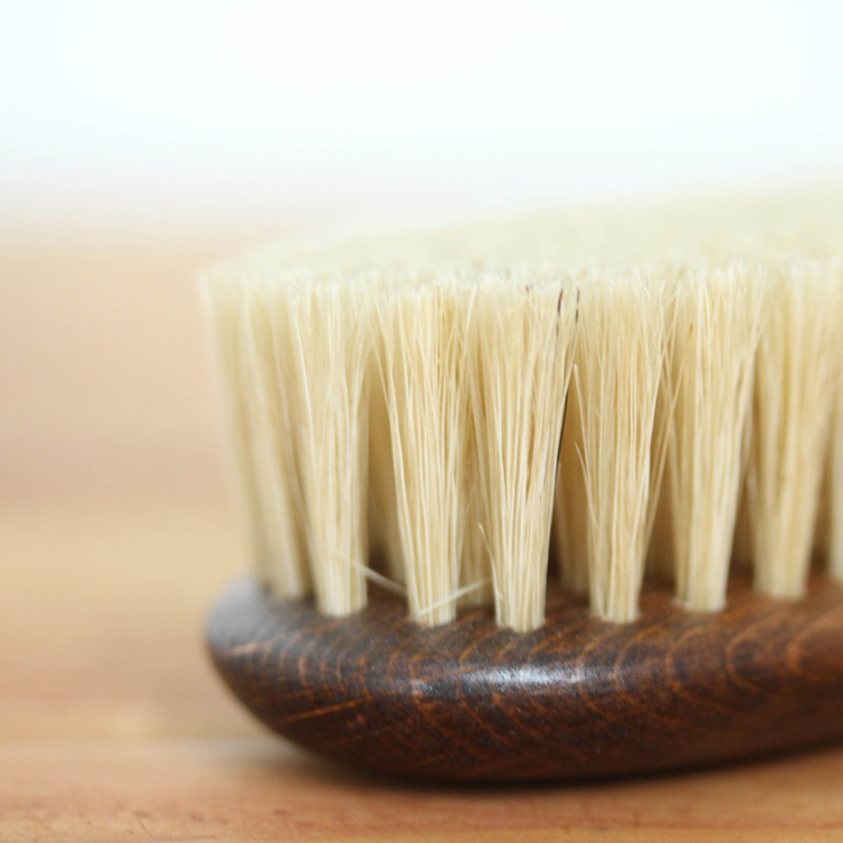 soft bristled timber cat brush