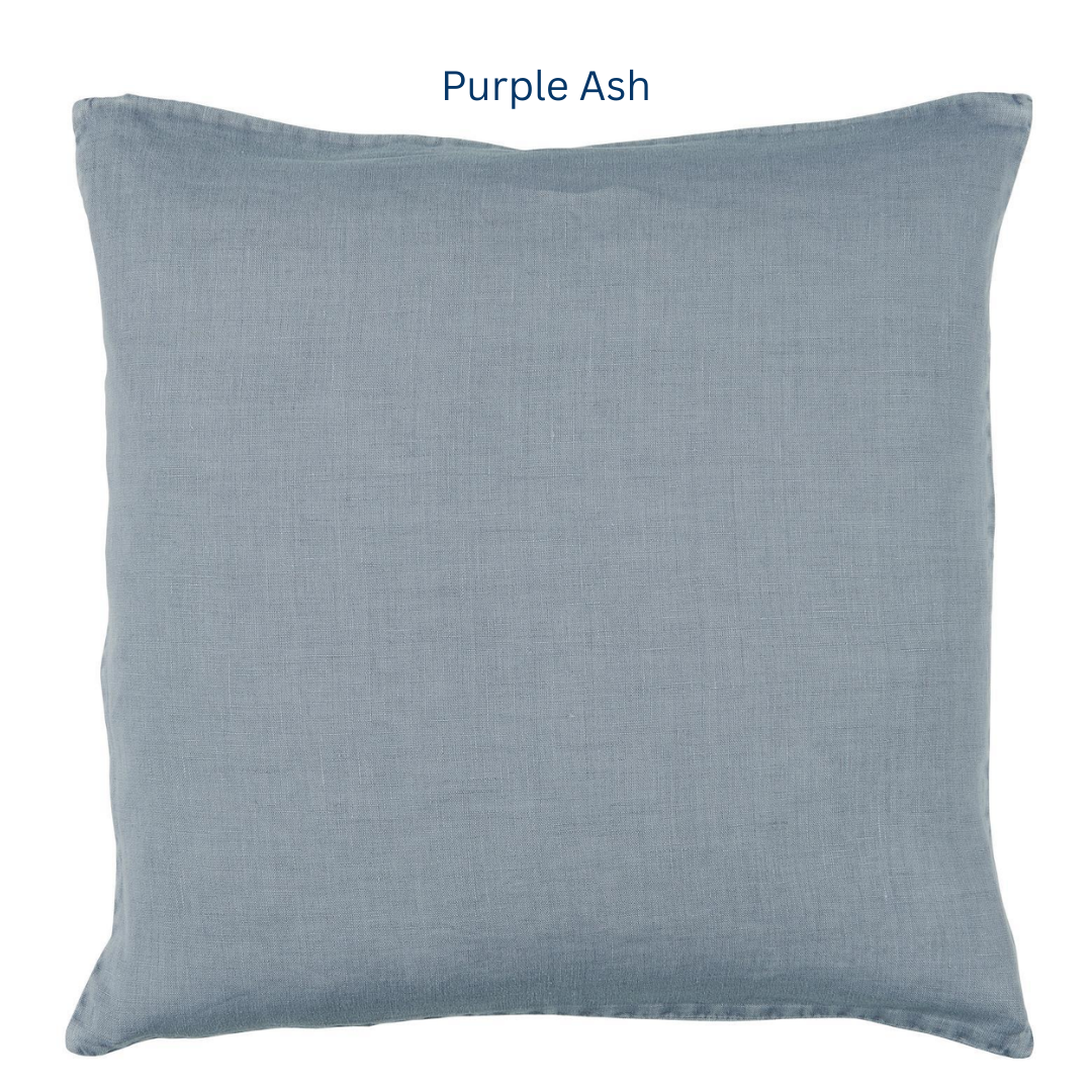 Stone Washed Linen Cushion 50 x 50cm in 10 colours