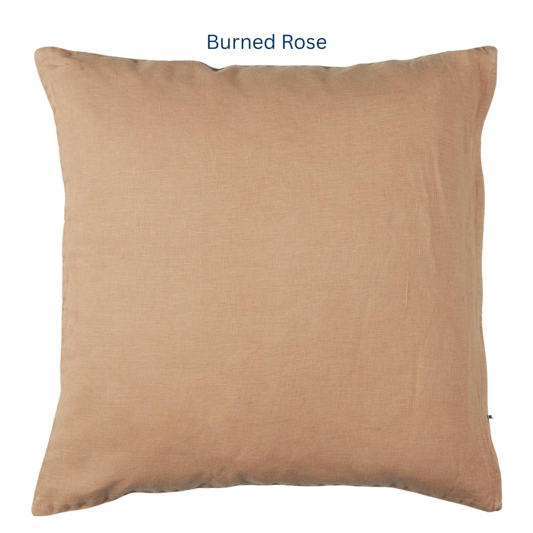 Stone Washed Linen Cushion 50 x 50cm in 10 colours