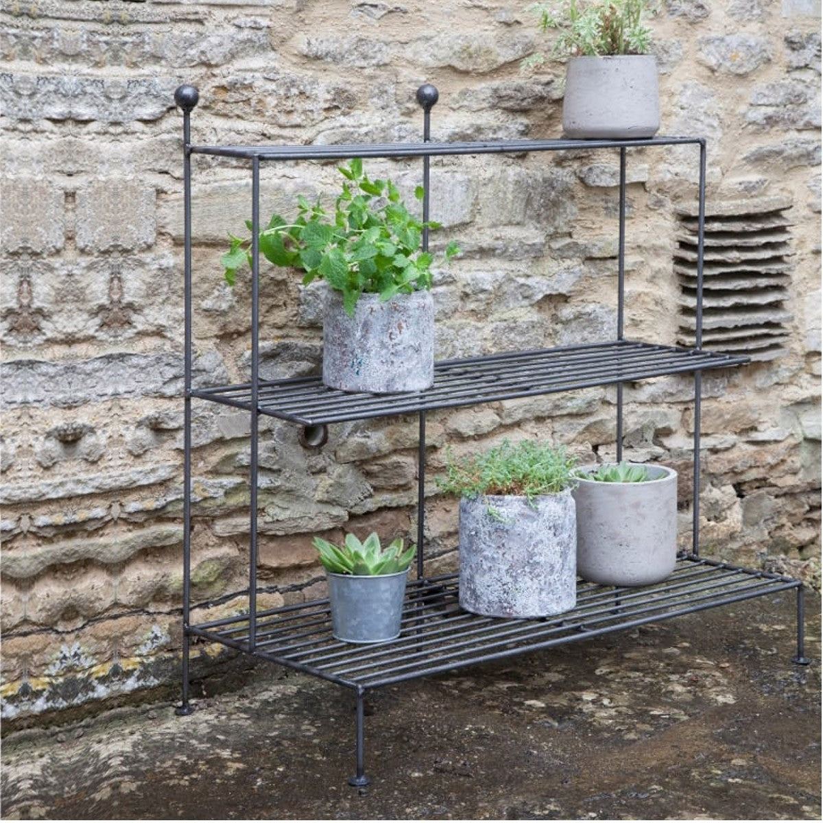steel metal plant stand elegant garden display