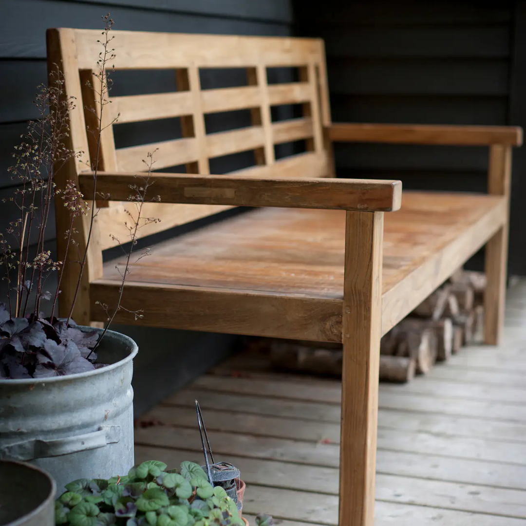 Reclaimed Teak Bench