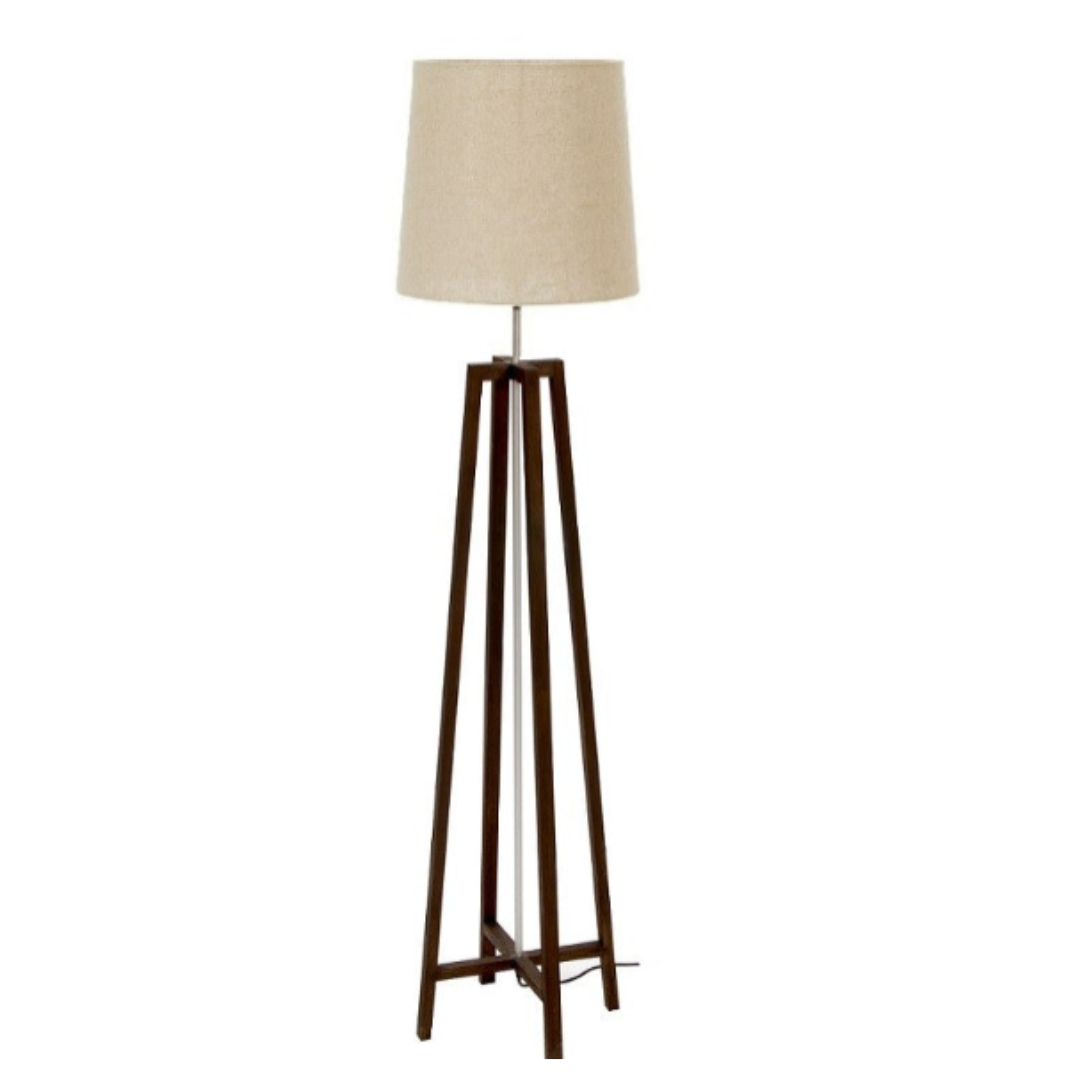Customisable Wood Floor Lamp & Shade