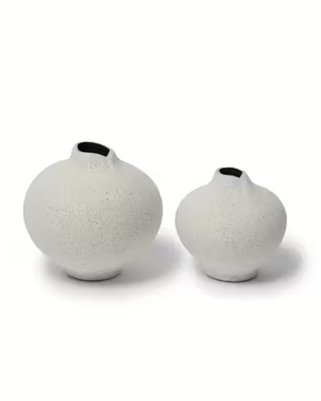 Sand White Light Line Vase in 2 Sizes