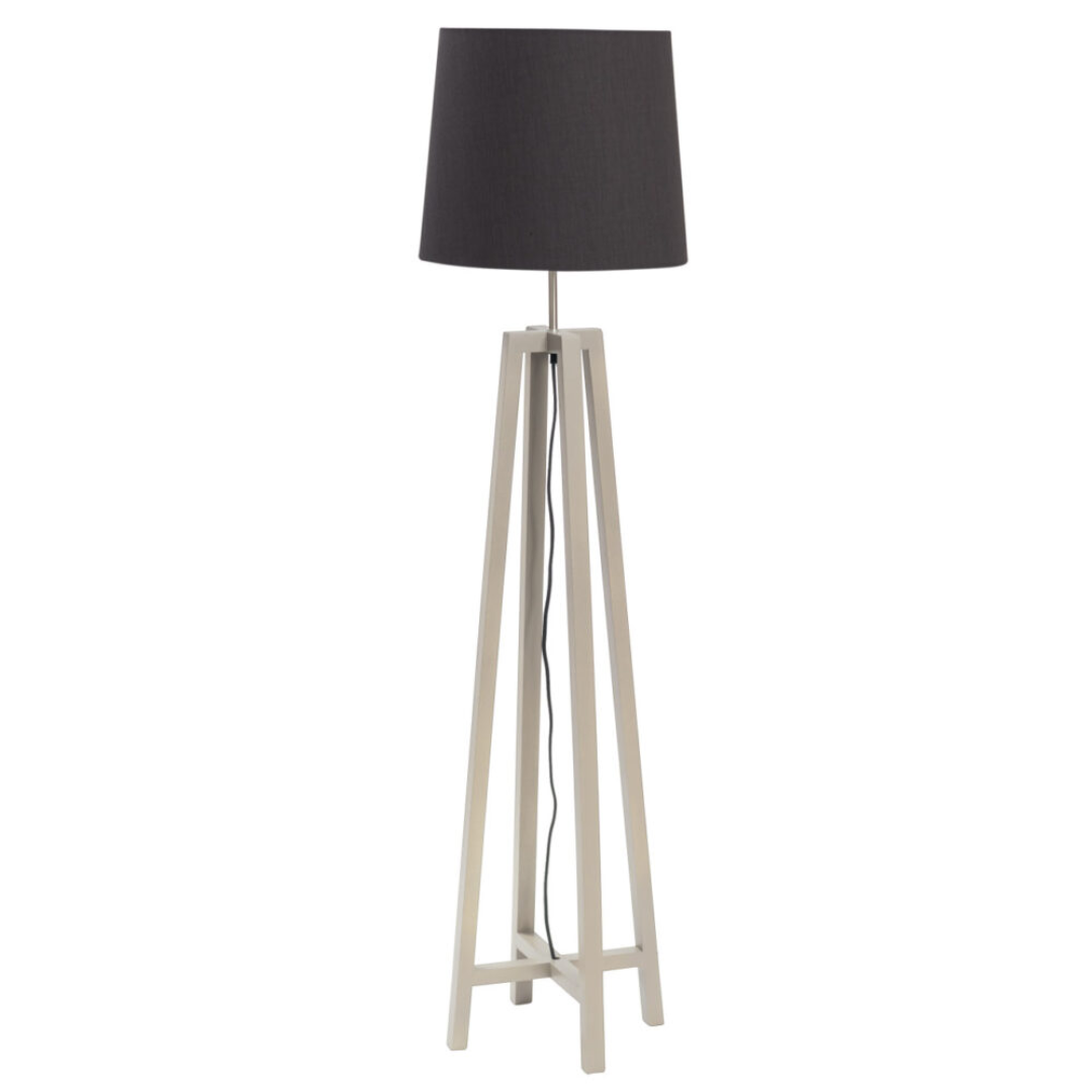 Customisable Wood Floor Lamp & Shade