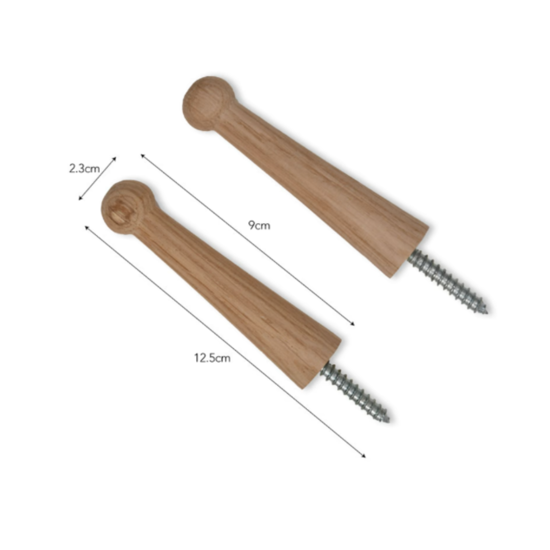 Oak Pegs Set of 2