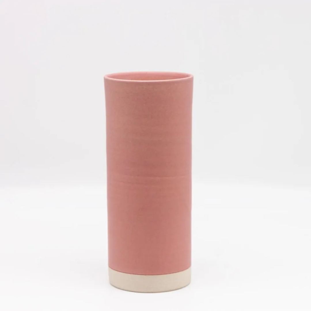 Ceramic Medium Straight Vase in 5 Colours