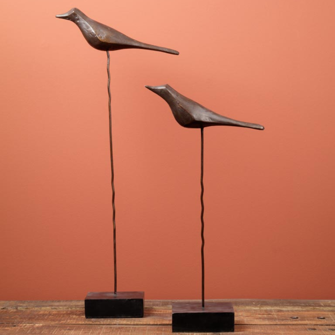 Iron Bird Sculpture in 2 Sizes