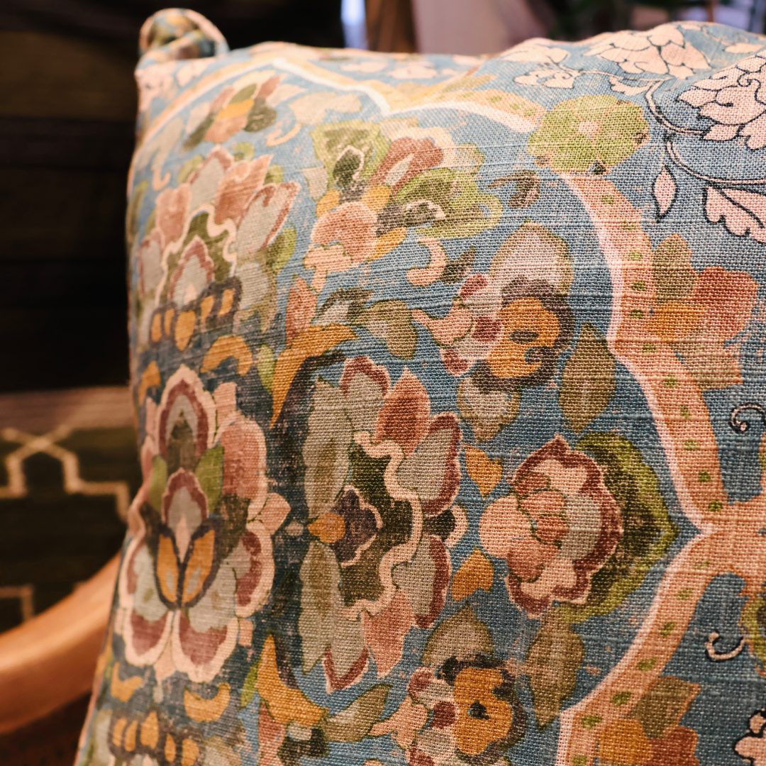 Caspian Kiana Teal Baker Cushion 50 x 50cm