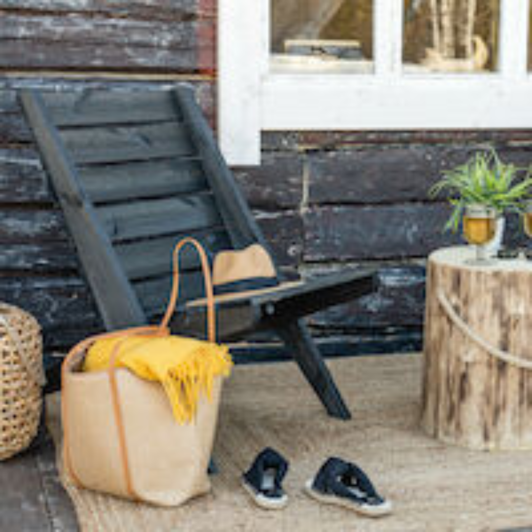 Folding Chair Dark Wood - 2 sizes