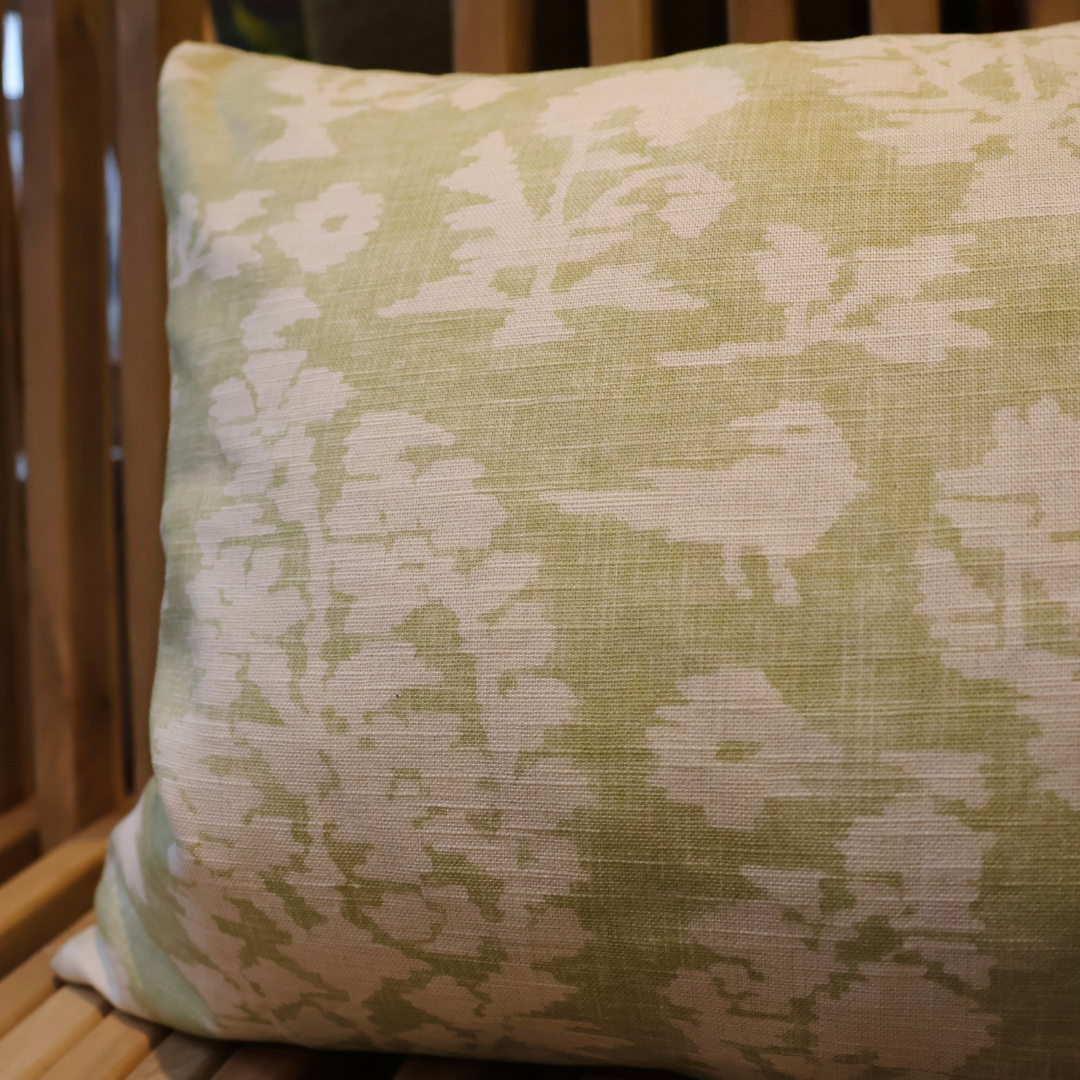 Chestnut Hill Allaire Spring Green Thibaut Cushion 64 x 38cm