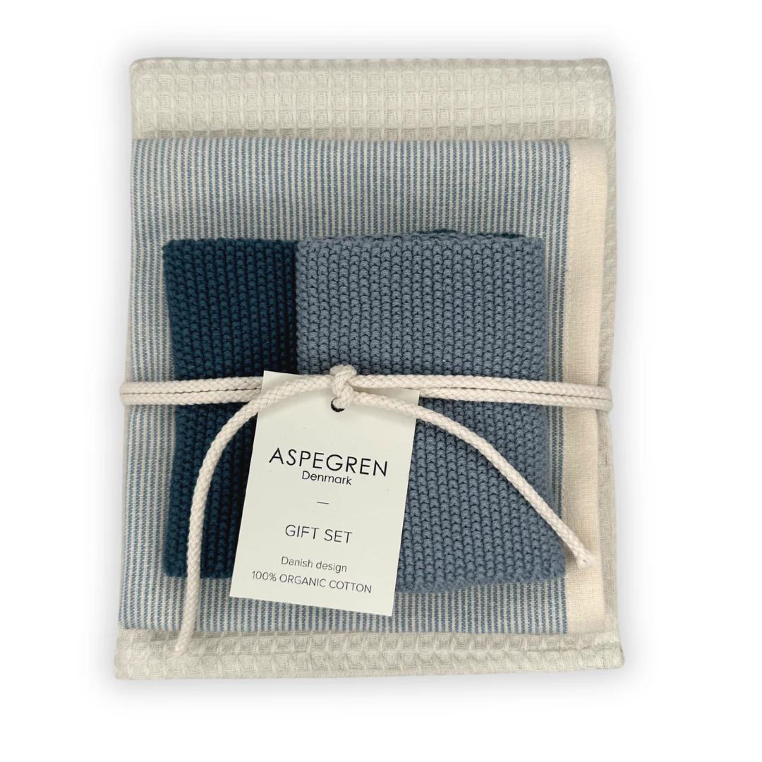Blache Tea Towel & Dishcloth Gift Set of 4