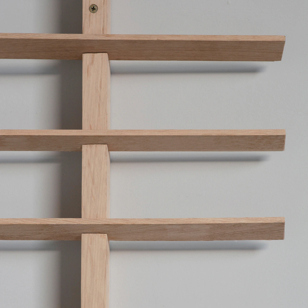 Oak Wine Rack Holds 12 Bottles