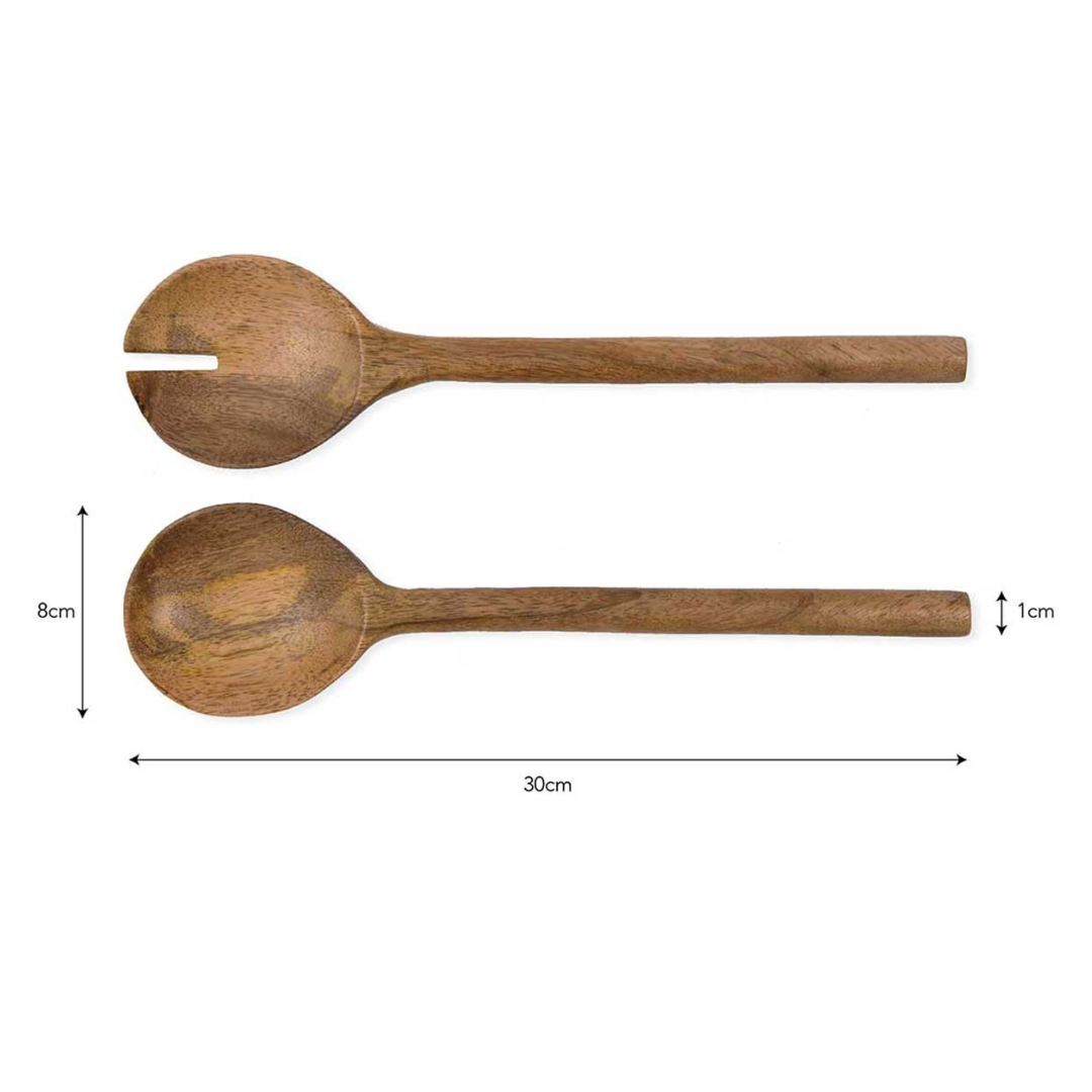 Mango Wood Salad Servers