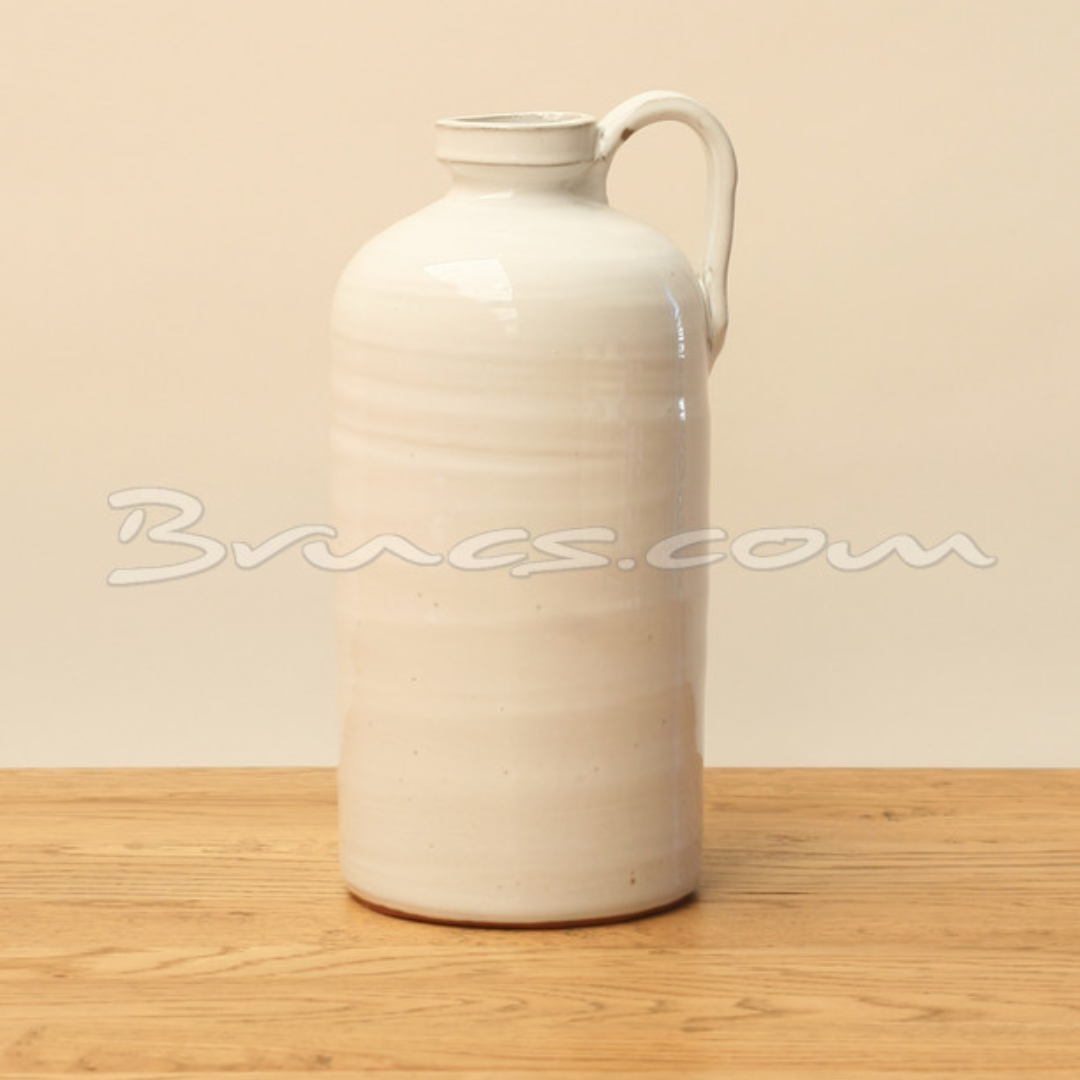 White & Grey Ceramic Bottle in 2 Sizes