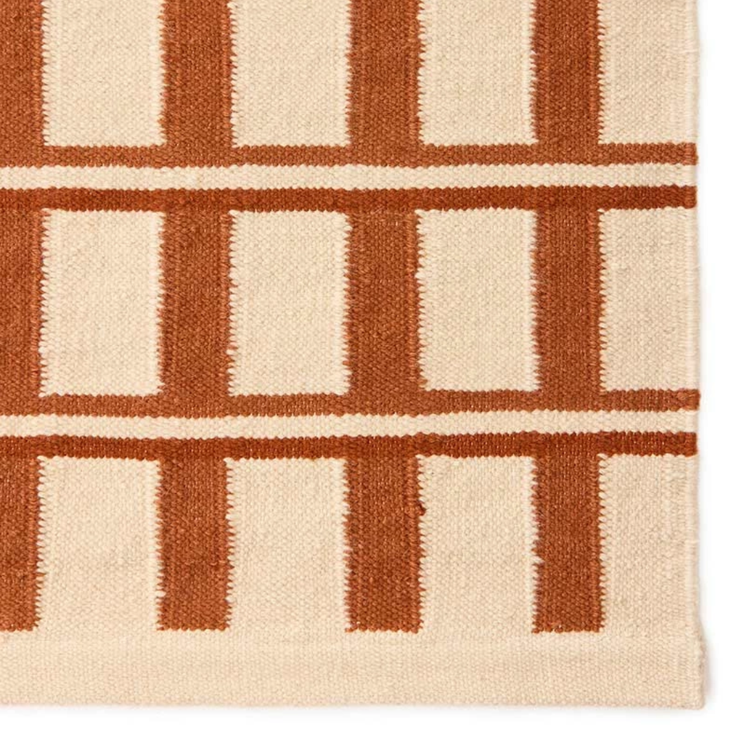 Mysore Rug Apricot & Beige in 2 Sizes
