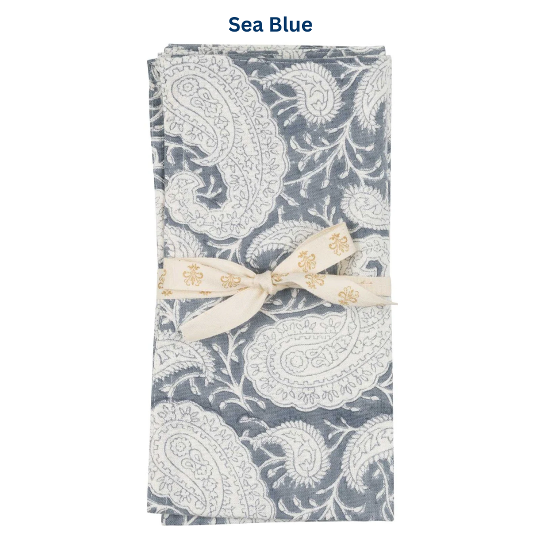 Big Paisley Napkin Set of 4 in 8 colours