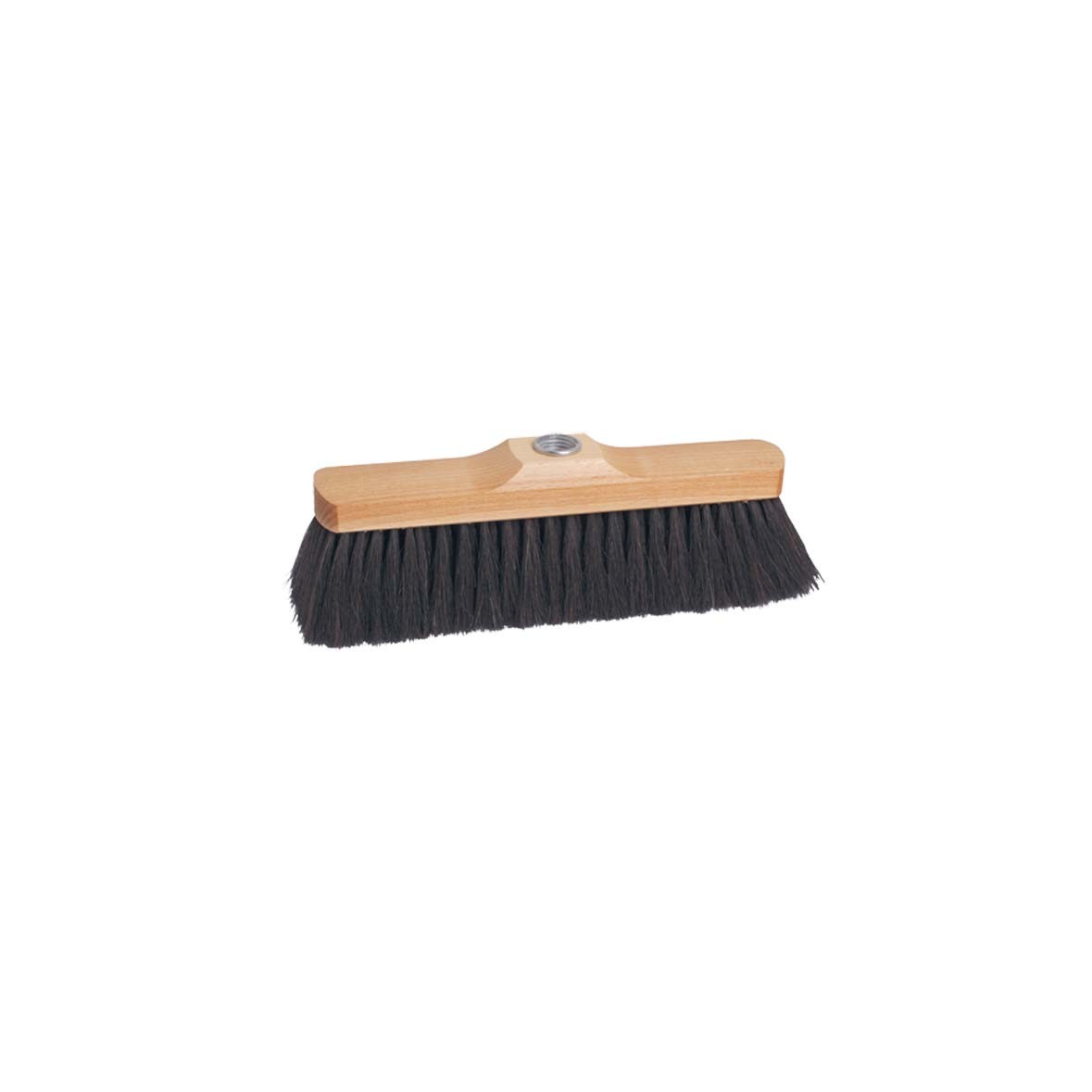 Broom Head 28.5cm Oiled beech wood Dark horsehair