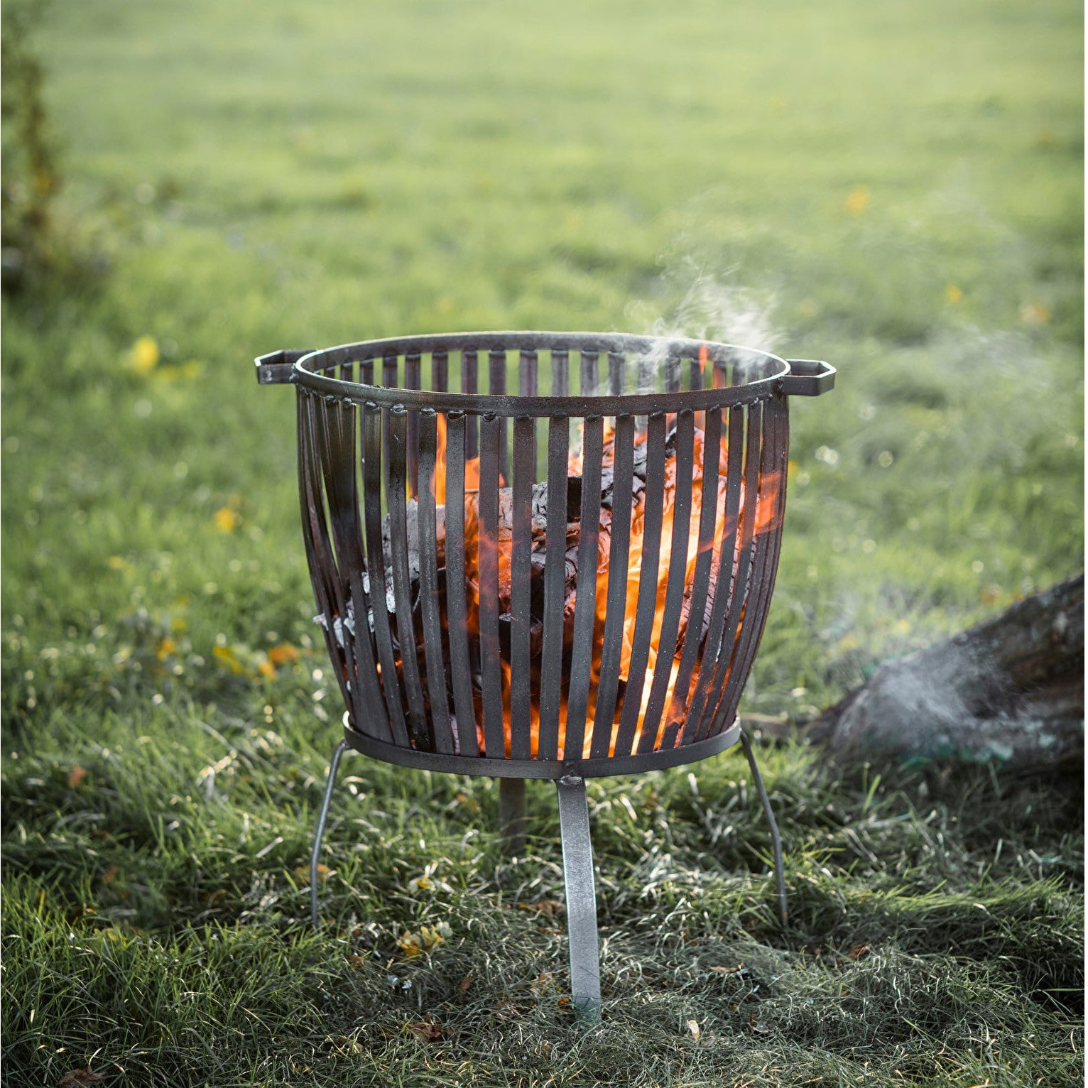 basket style fire pit
