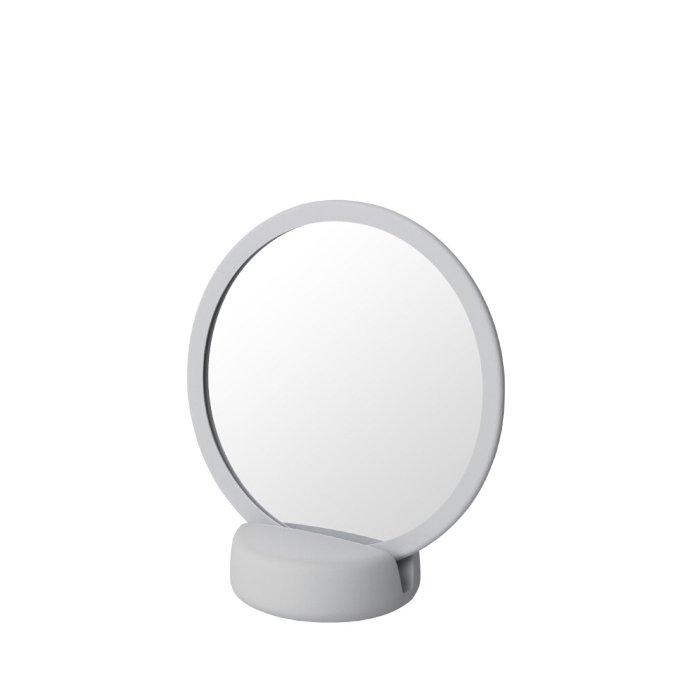 vanity mirror in pale grey