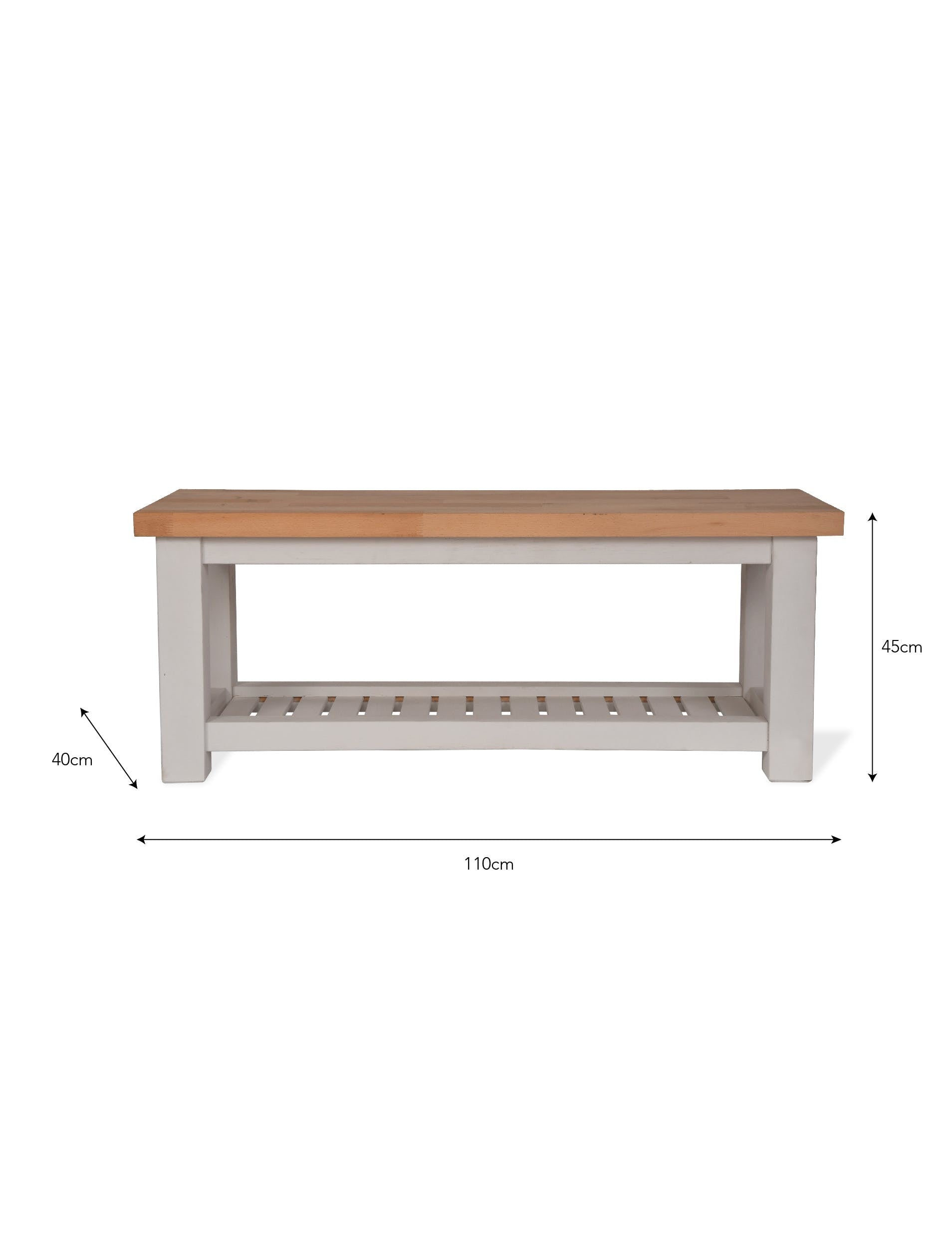Hallway Bench with Beech Top