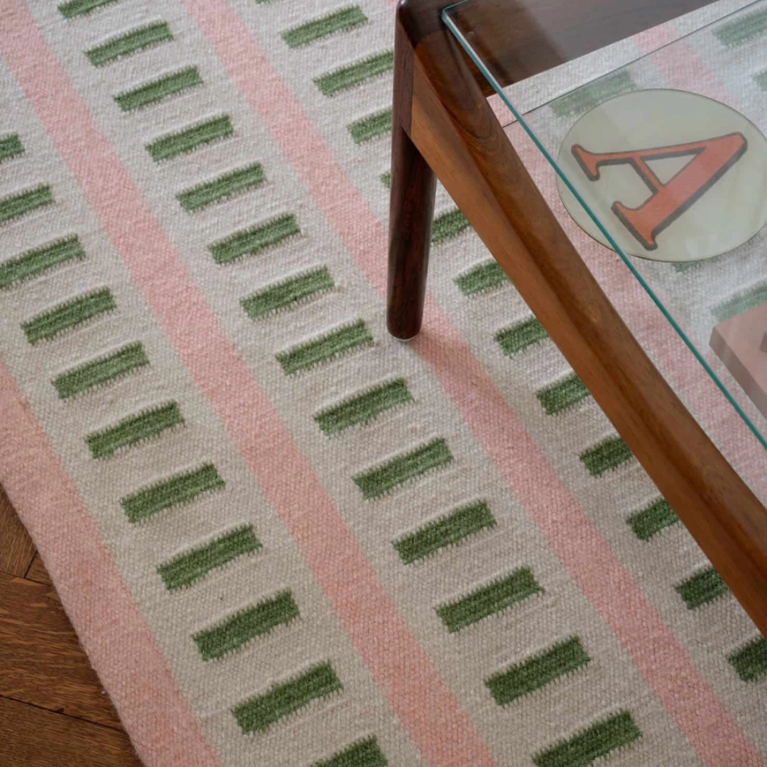 Skyscraper Rug in Cactus & Dusty Pink - 2 sizes