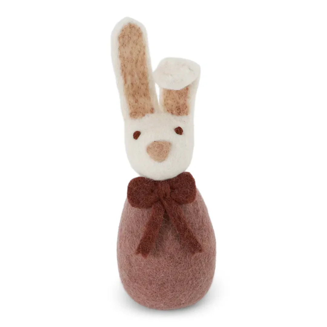 Felt Big Bunny with Bow in 2 Colours