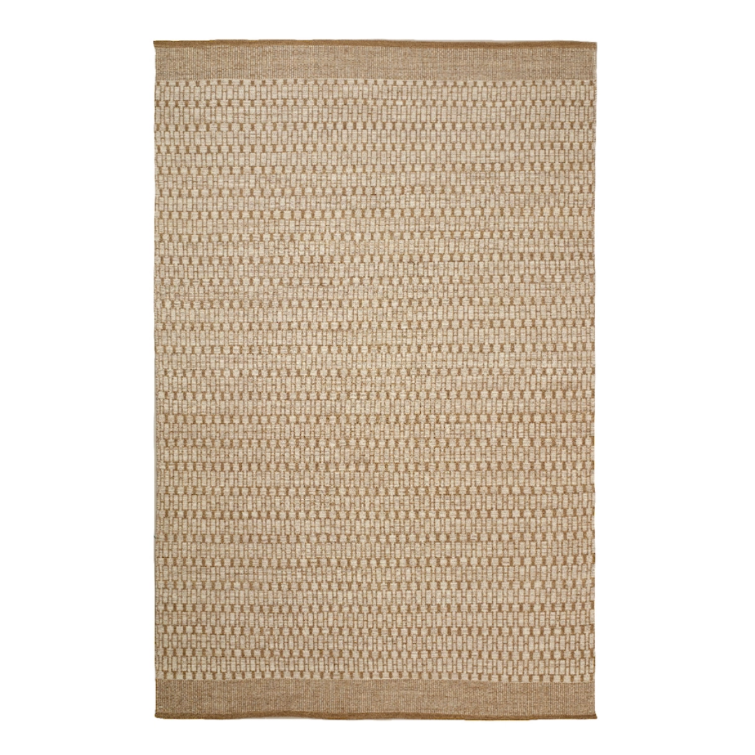 Nordic Geometric Rug in Beige & White - 2 sizes