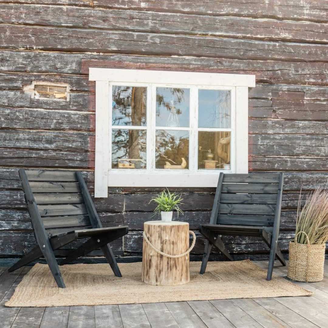 Folding Chair Dark Wood - 2 sizes