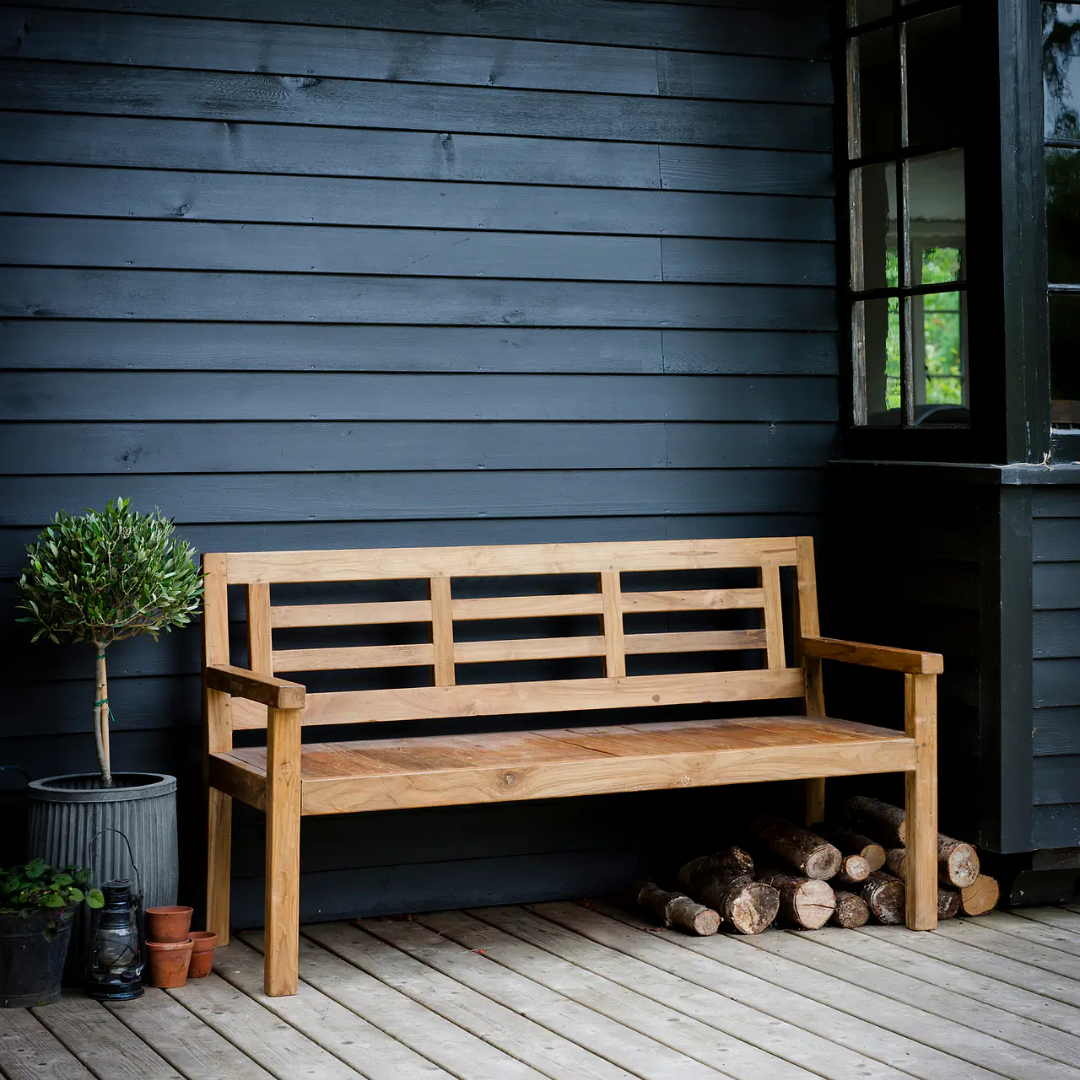 Reclaimed Teak Bench