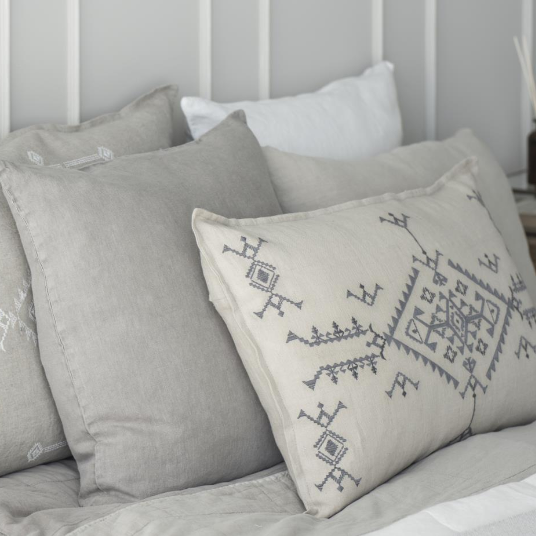 Stone Washed Linen Cushion 50 x 50cm in 10 colours