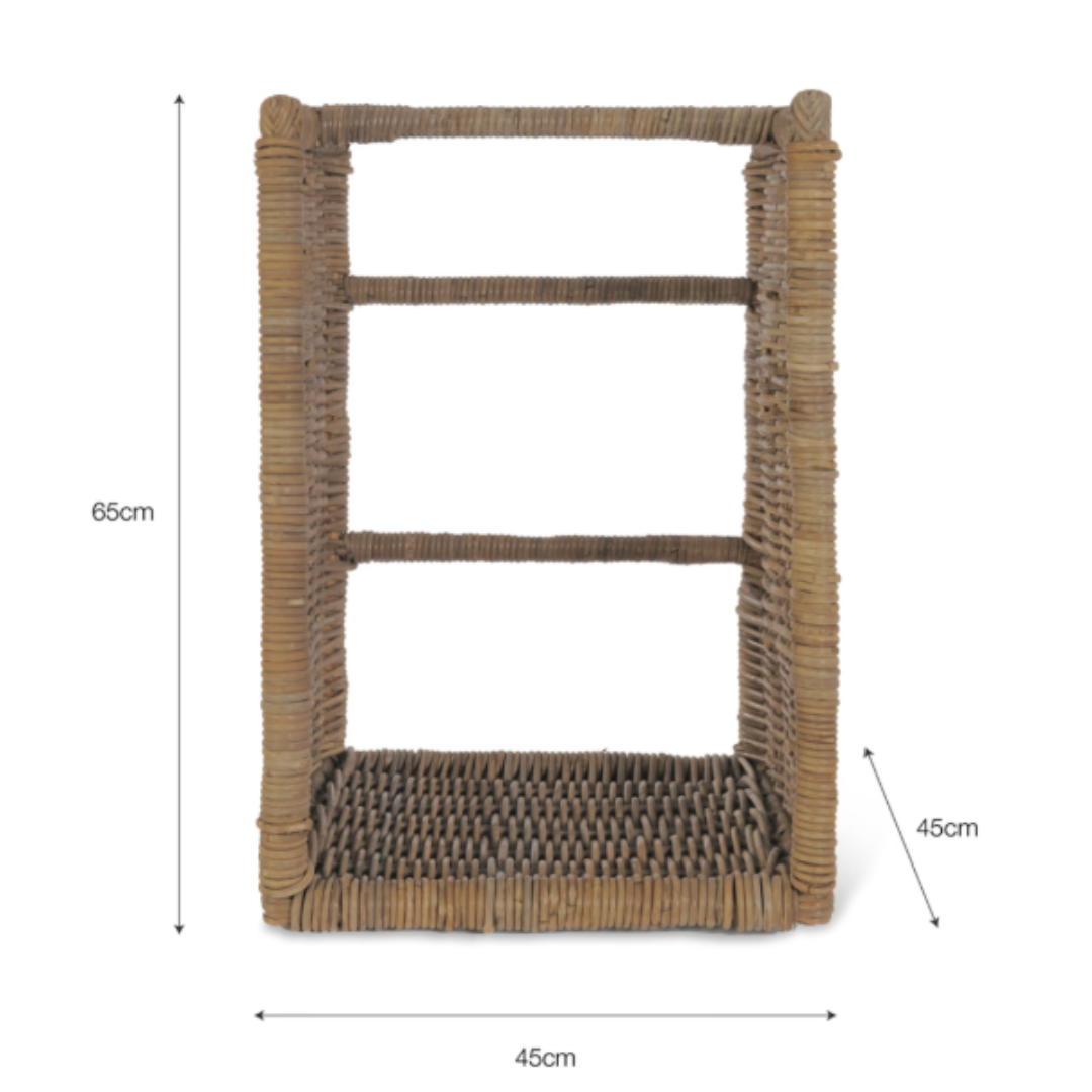 Log Holder Rattan