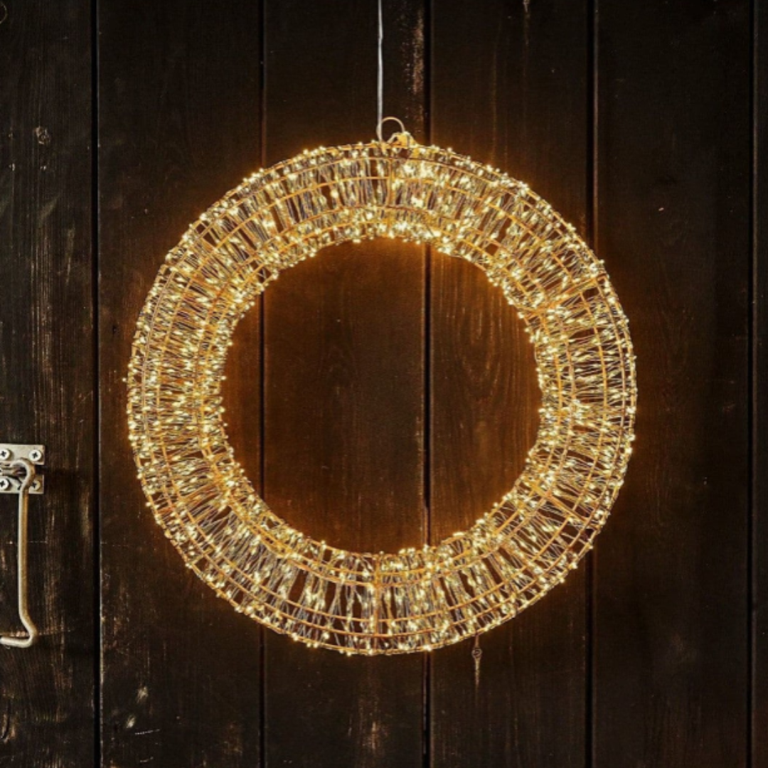 LED Copper Wreath in 2 Sizes