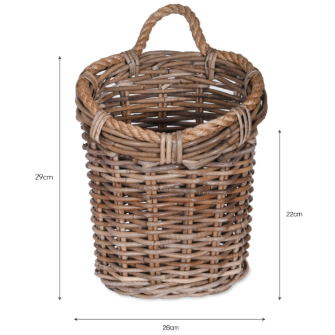 Hanging Rattan Basket