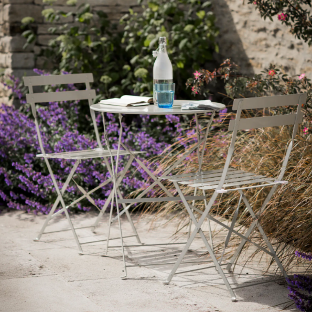 Small Bistro Set in 3 Colours (Table + 2 Chairs)