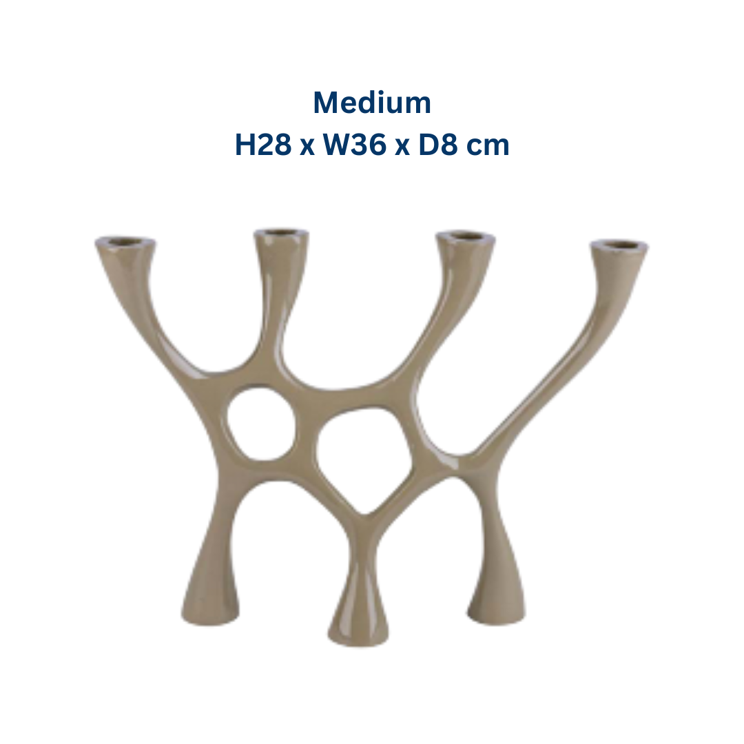 Grey Olive Candle Holder in 2 Sizes