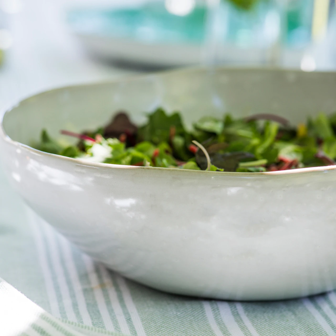 Ceramic Salad Bowl in White