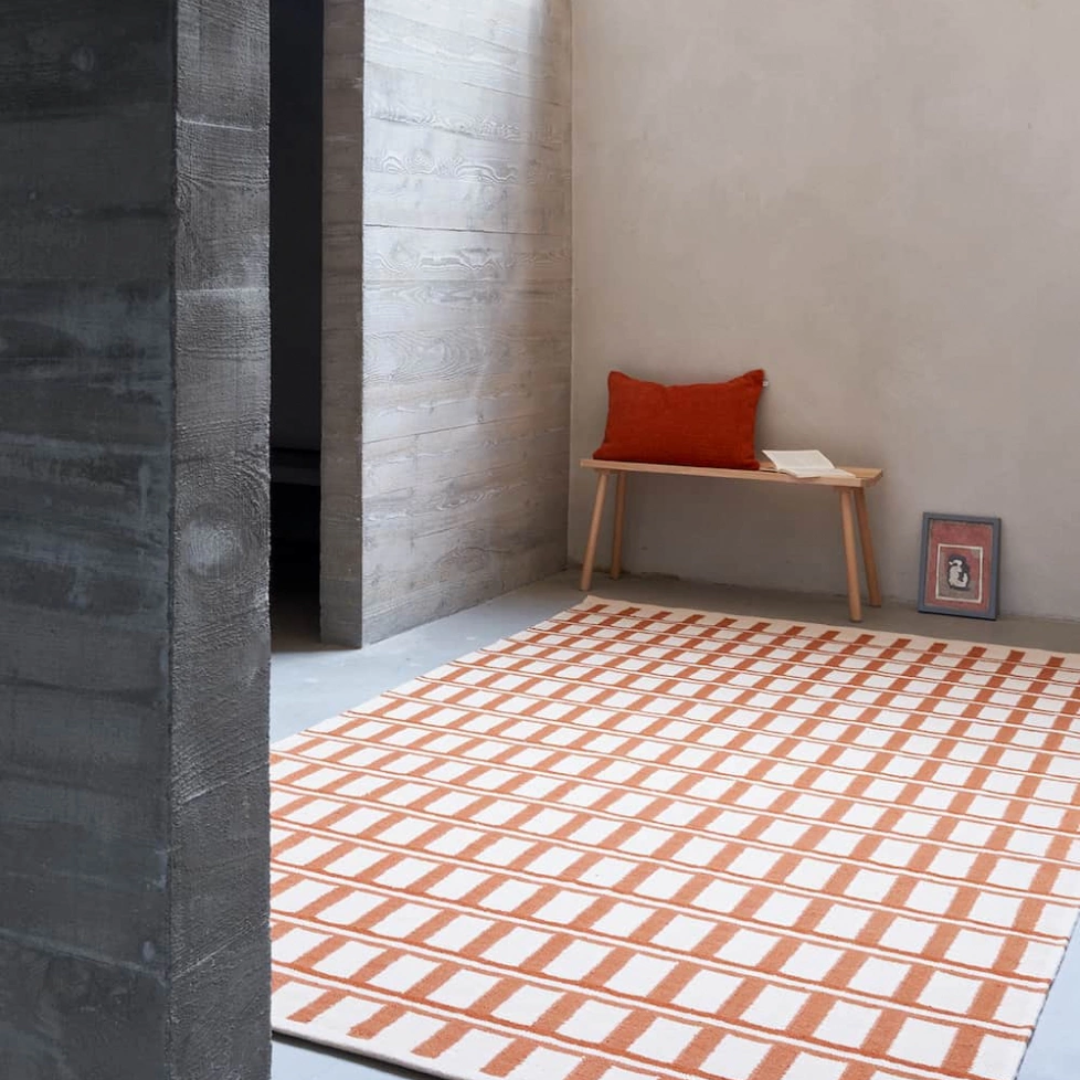 Mysore Rug Apricot & Beige in 2 Sizes