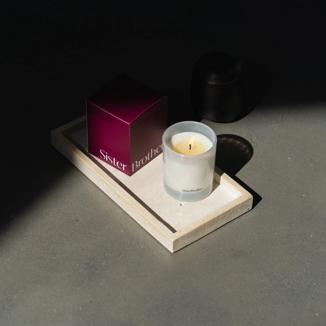 Dark Wood Scented Candle