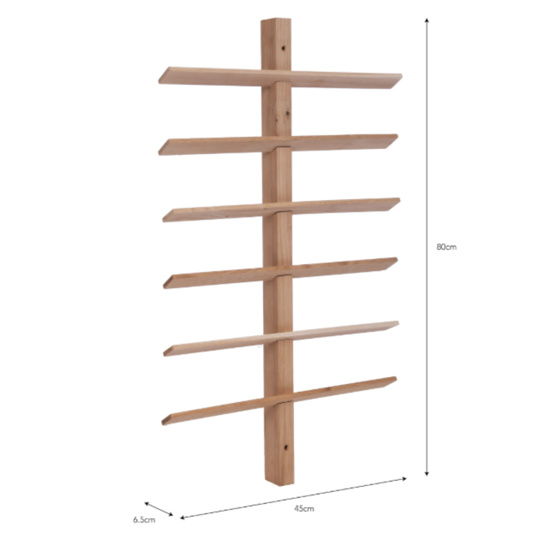 Oak Wine Rack Holds 12 Bottles