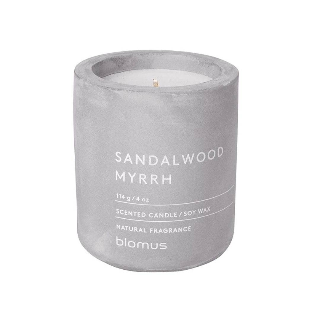 Sandalwood and Myrrh Scented Candle in 2 Sizes