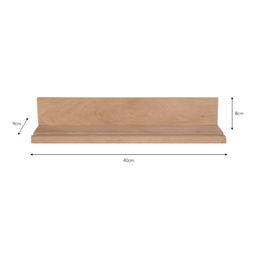 Oak Picture Shelf - 2 sizes