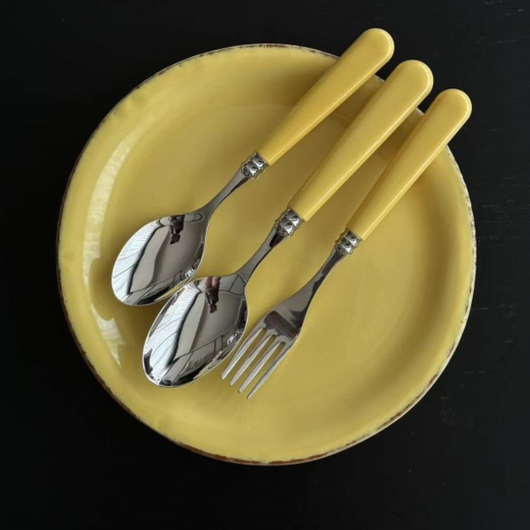 Solid Dessert Spoon in 7 Colours