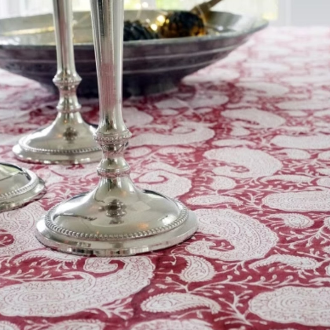 Big Paisley Tablecloth 150 x 350cm in 5 colours