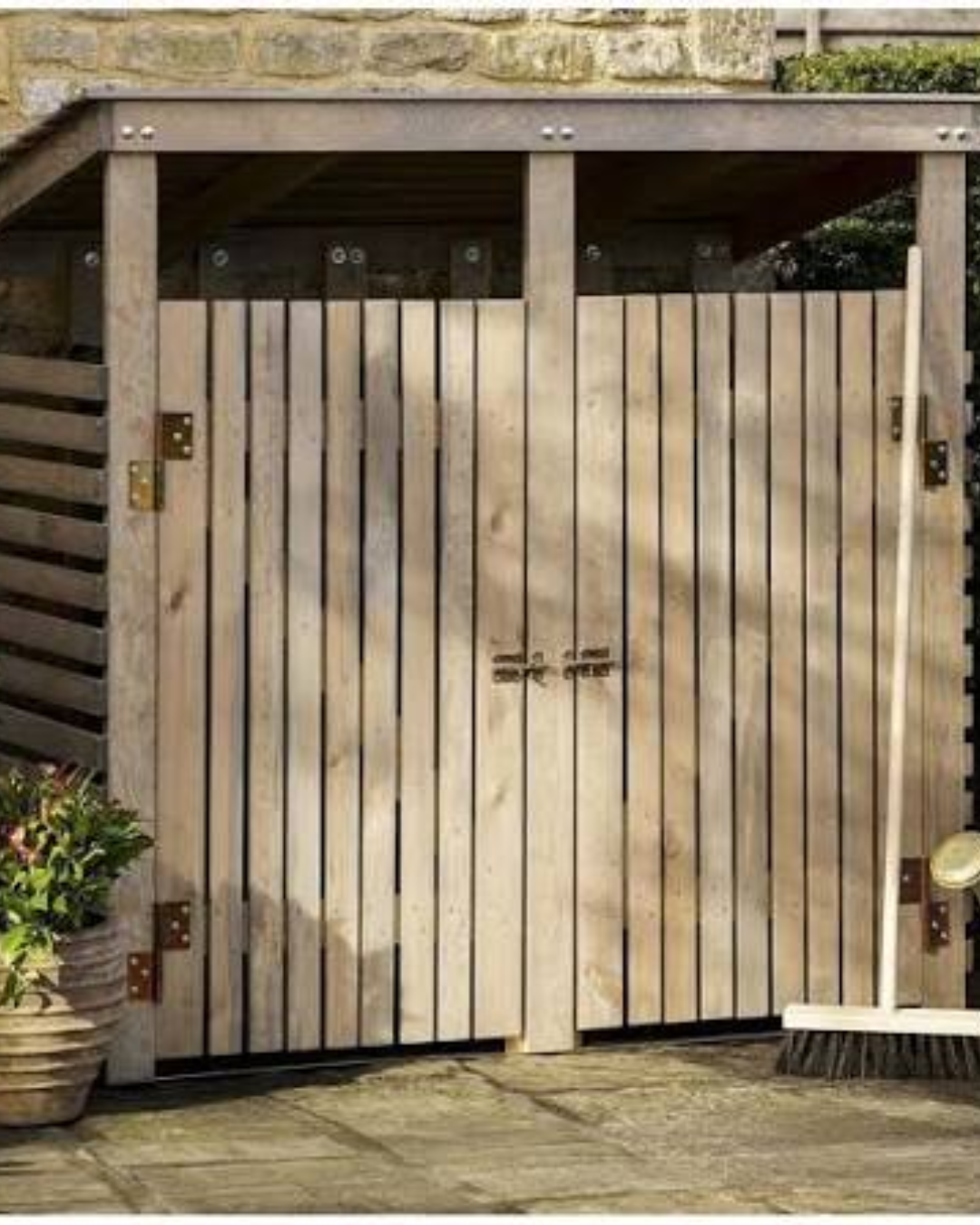 Double Wheelie Bin House
