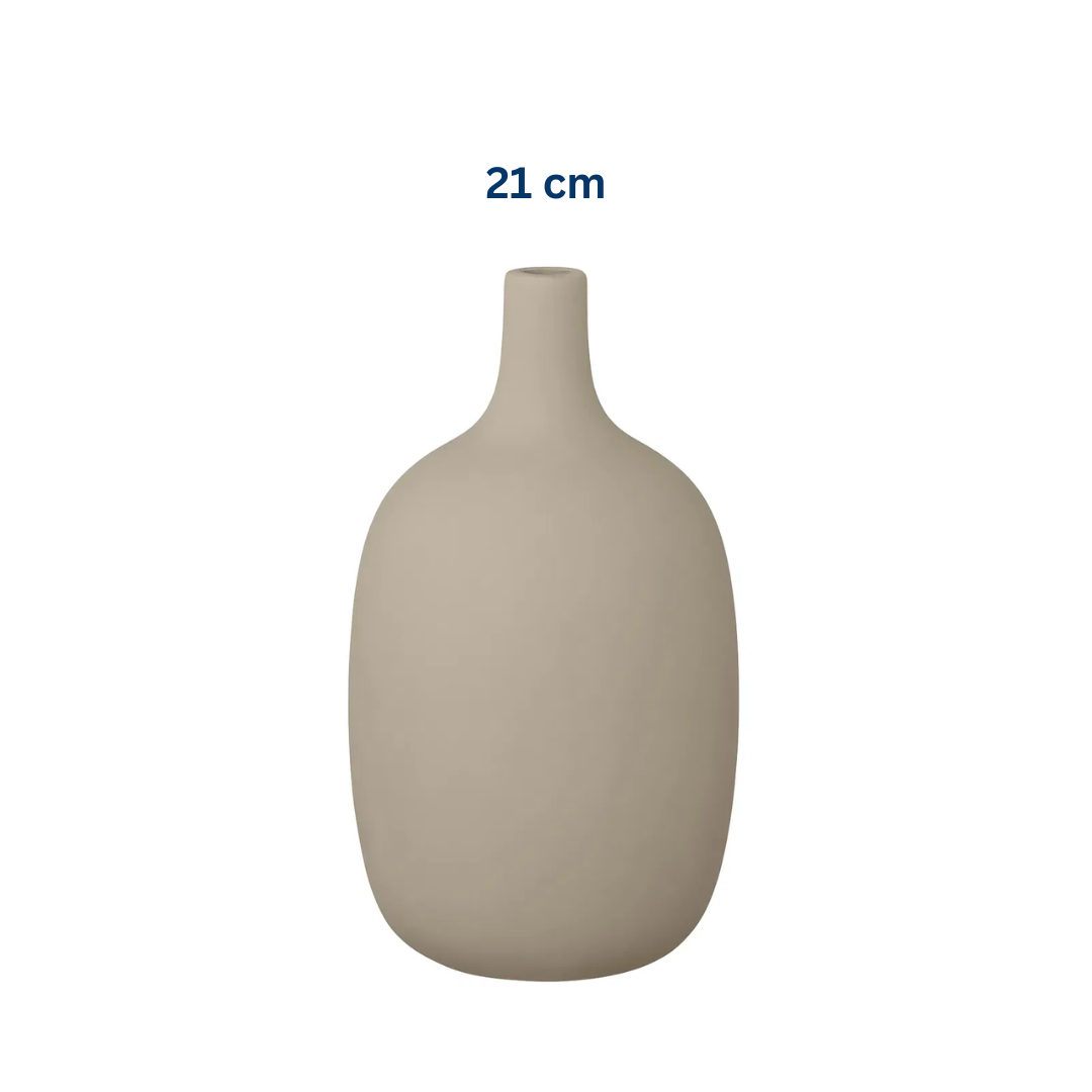 Indian Tan Ceramic Vase in 2 Sizes